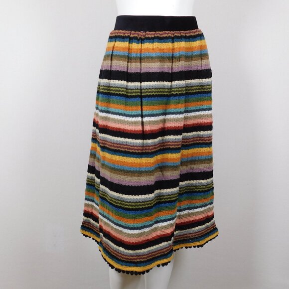 Anthropologie eri + ali Eri and Ali Multi-Colored Knit Skirt 12 (83125) - Picture 1 of 6